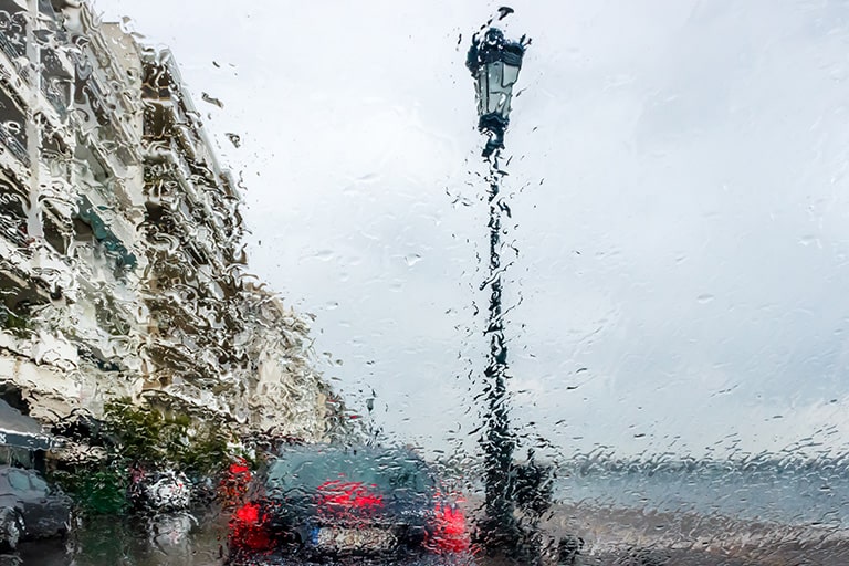 Driving in the rain