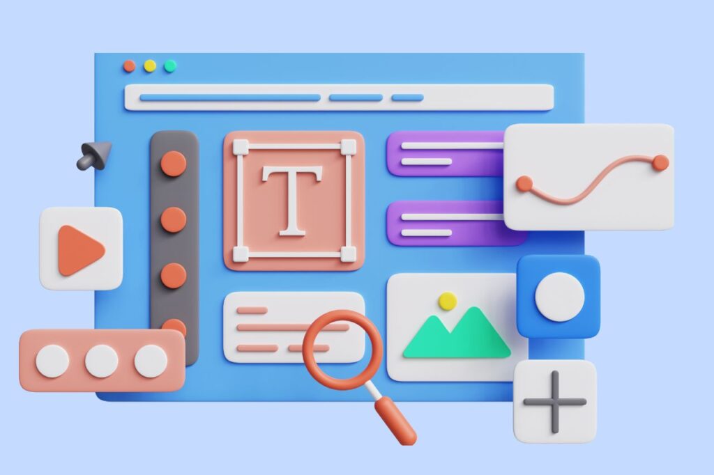 animated website blocks and features