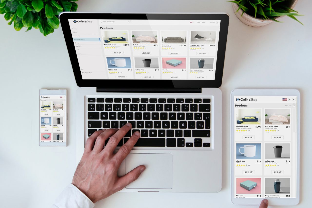 an working on a MacBook