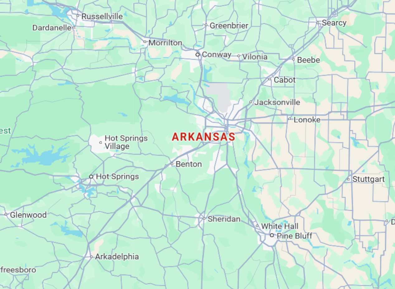 Arkansas Arkansas state map