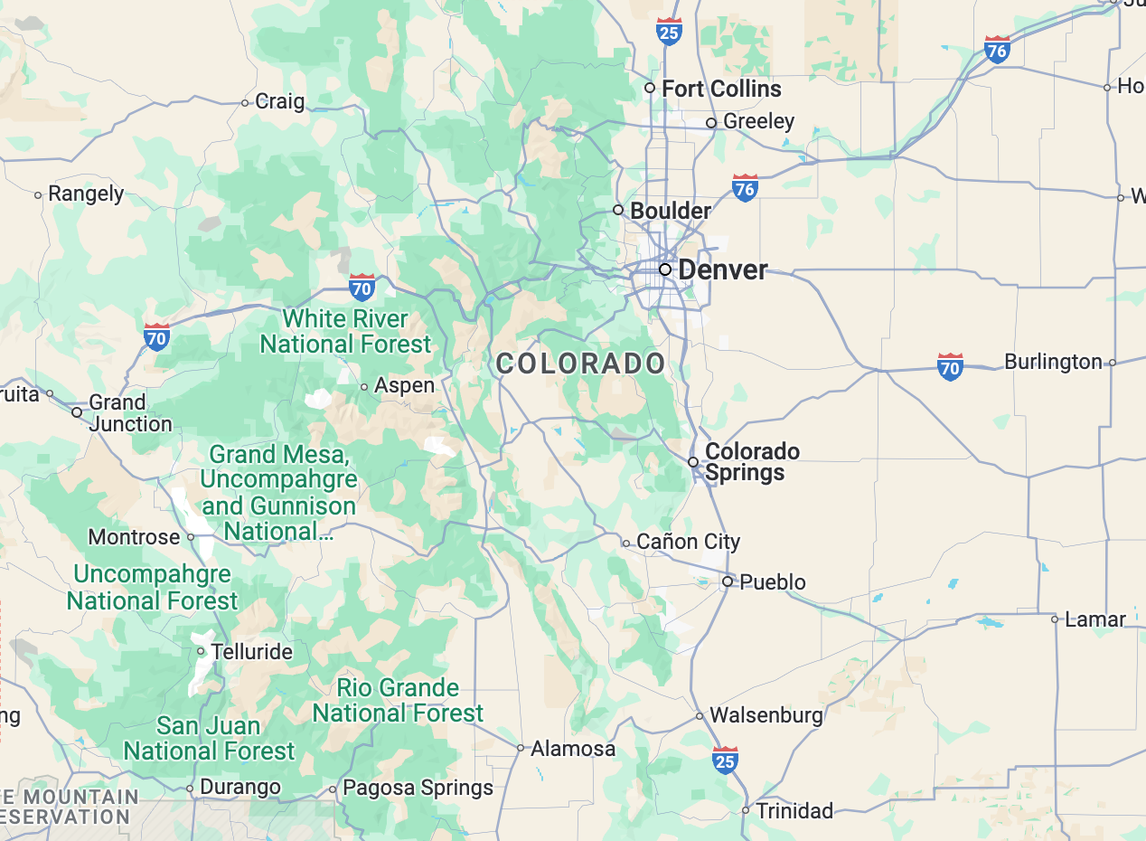 colorado map Colorado state map