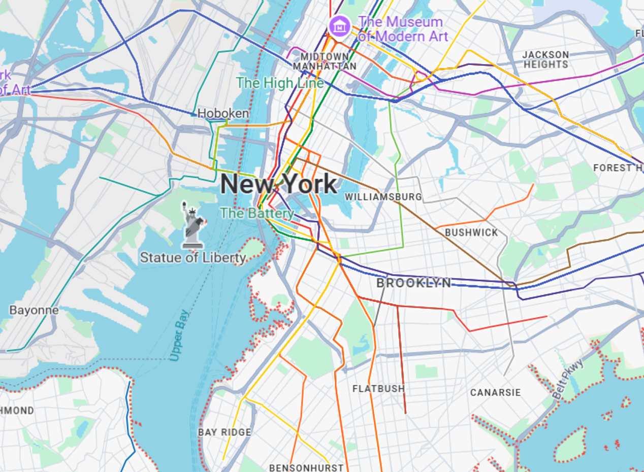new york New York state map