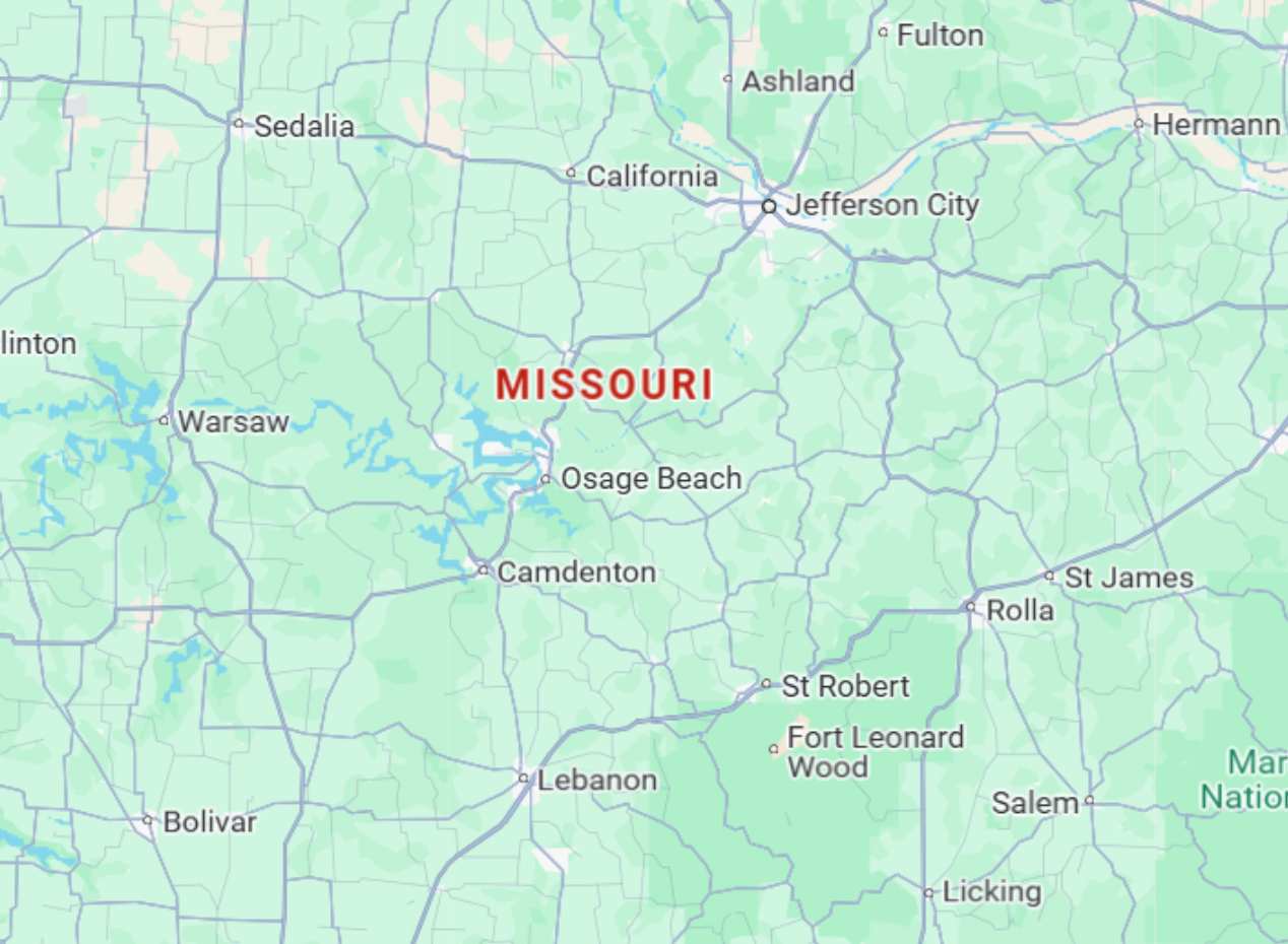 Missouri Missouri state map